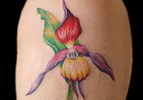 Тату орхидея