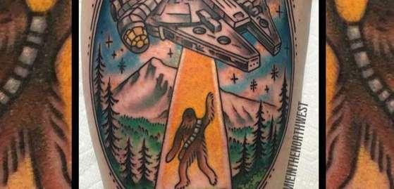 Абсолютное "омоложение" интереса к Star Wars татуировке - тренд уходящего 2016 года