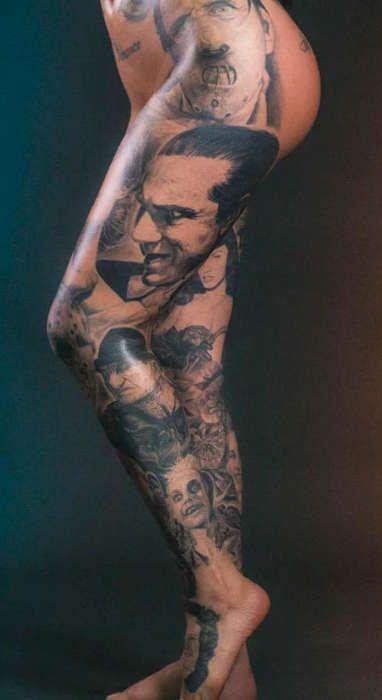 Тату портреты девушка