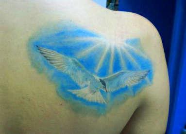 Тату чайка - общение и ответственность