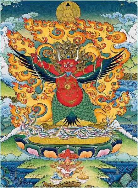 Тату Гаруда — просветлённый ум короля птиц