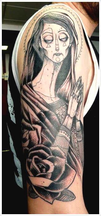 Тату Девы Марии и Марии Магдалины — христианские татуировки