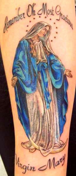 Тату христианские тайны Марии