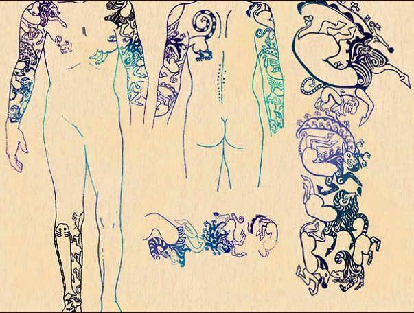 Тату мужские с кургана Принцессы Укок