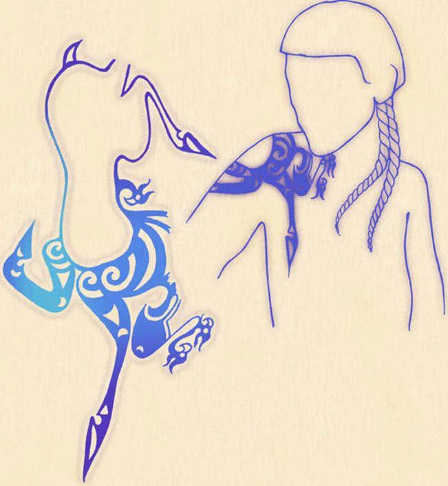 Тату принцессы Алтая