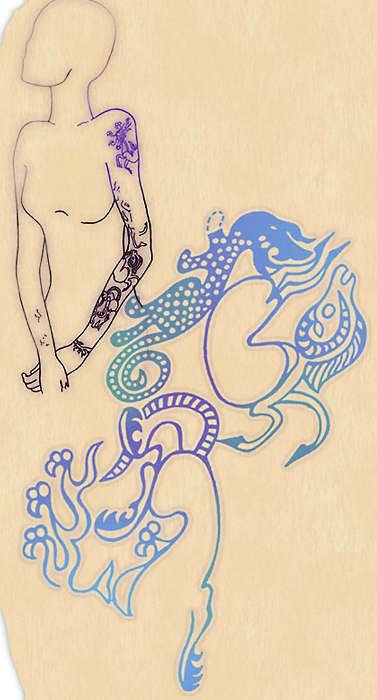 Тату принцессы Алтая