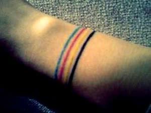 Тату браслет на запястье