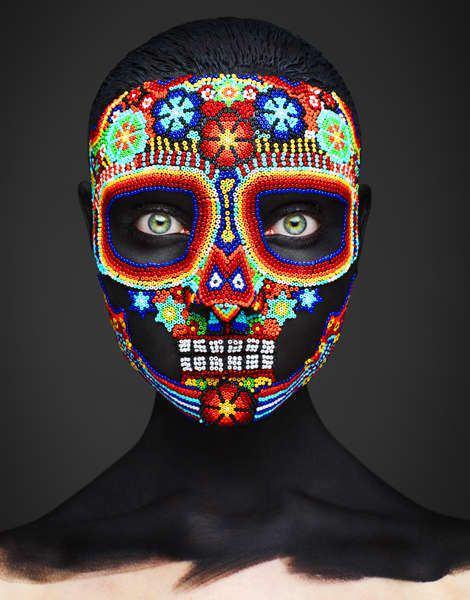 Тату Череп Катрины и щеголоватый скелет