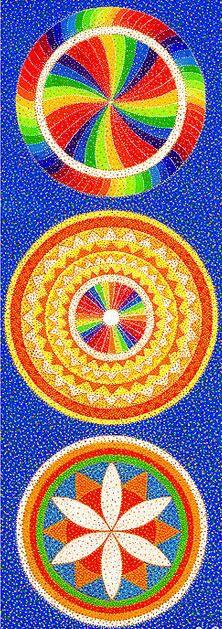 Тату манадала руны Радуга эскизы