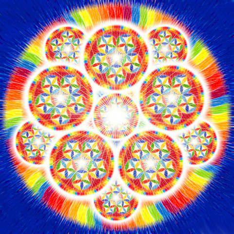 Тату манадала руны Радуга эскизы