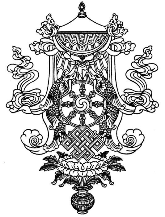 Тату буддизм эскиз