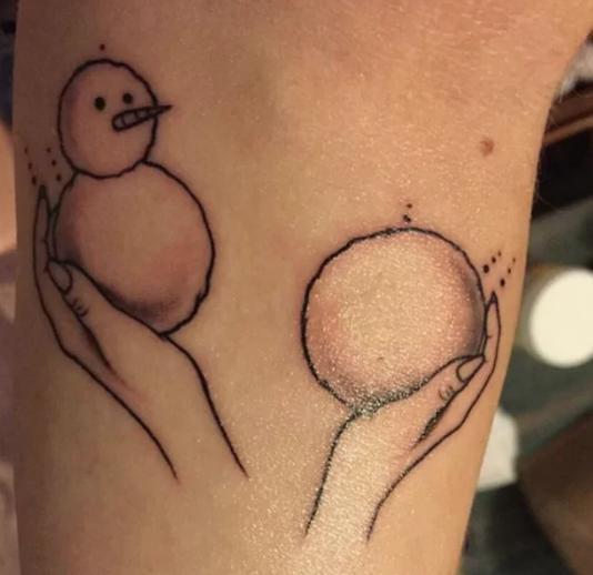 Тату новогоднее на память