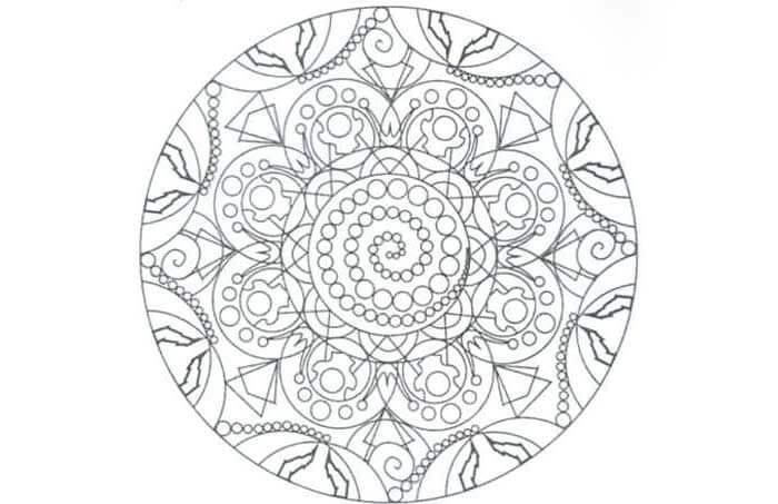 Тату мандала «денежный колодец» — раскрась эскиз как хочешь