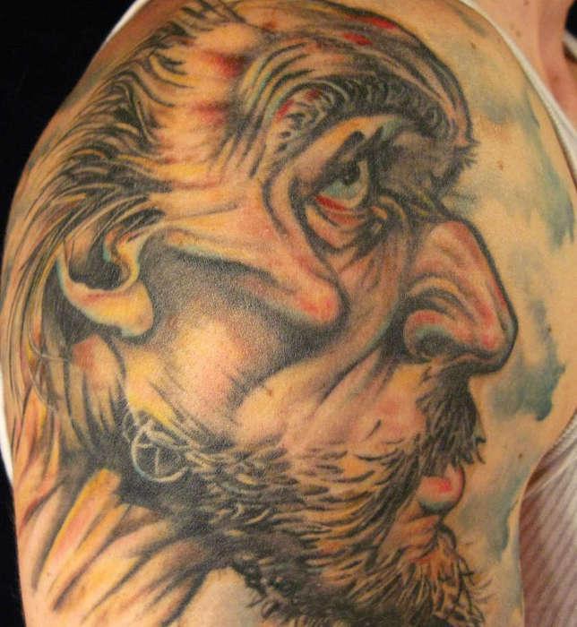 Тату Дон Кихот, Санчо Пансо, мельница, Сампо