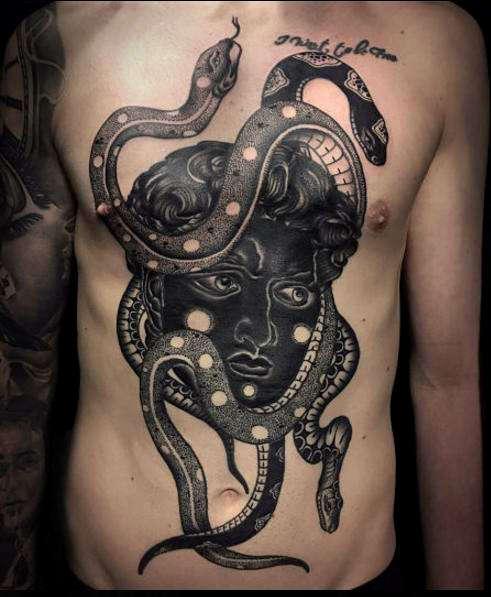 Тату точками дотворк