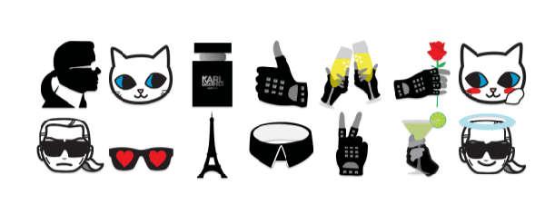 тату эмодзи Карл Лагерфельд