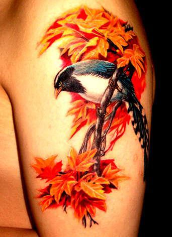 Тату стиль Гунби - китайская "тщательная кисть"