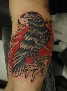 Тату цыганский ворон