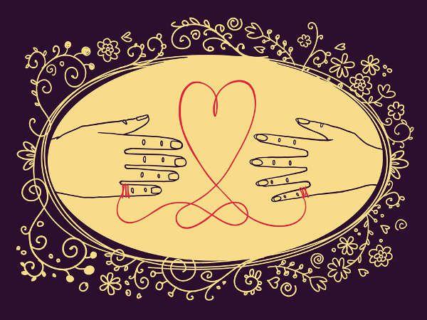 Тату красная нить