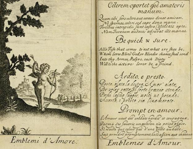 тексты эмблемы любви, на четырех языках: языки английский, французский, итальянский, латынь для тату