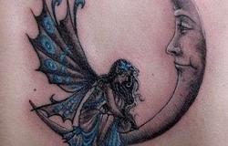 Лунница тату ростущая луна, эмоции