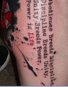 тату отметка сейва из игры Resident Evil 7