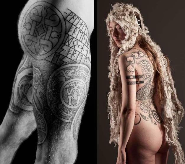 Тату древний стиль