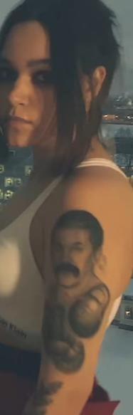 Тату портрет отца