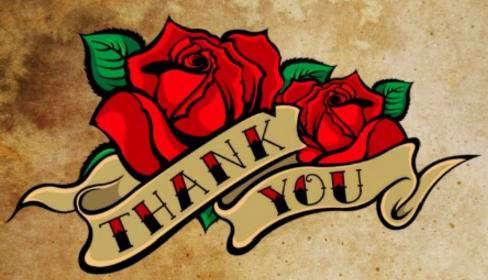 Тату благодарю эскиз