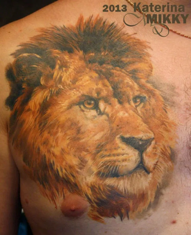 Тату лев