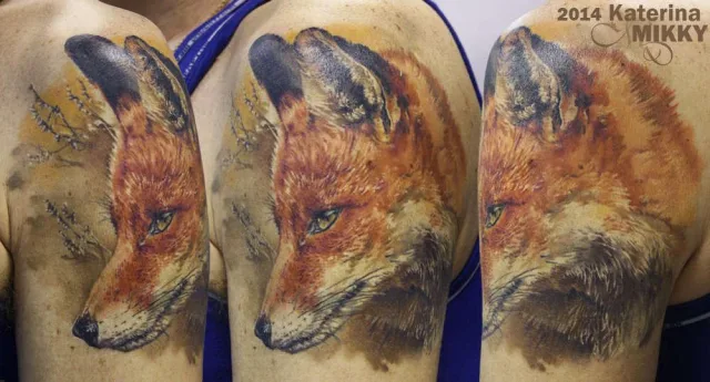 Тату лиса