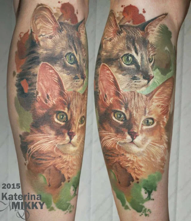 Тату два кота