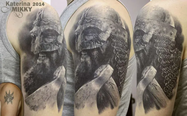 Тату викинг Cover-up