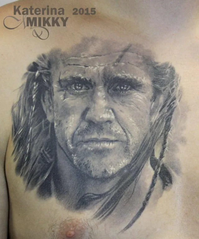 Тату Мэл Гибсон