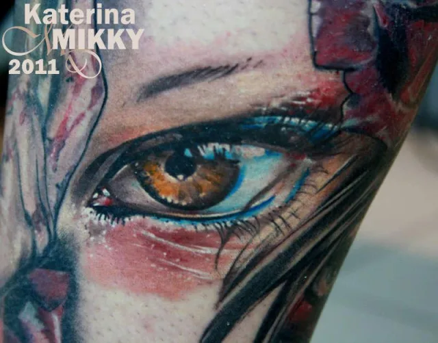 Татуировки реализм, глаз