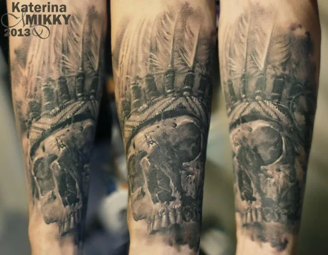 Тату индейский Предок