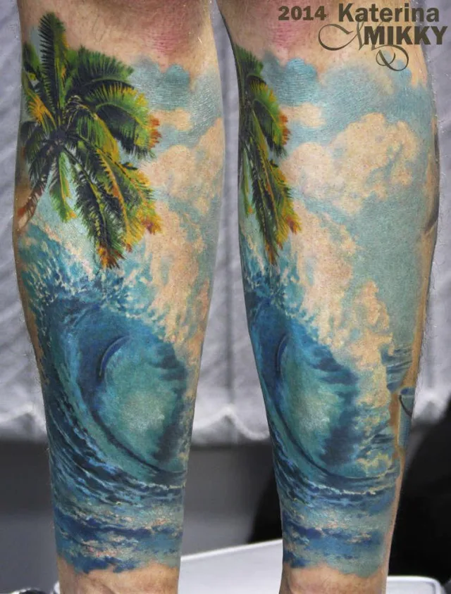 Тату на память об отдыхе на курорте