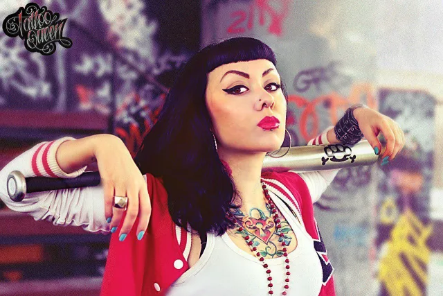 Участница конкурса tattoo Queen Ленара