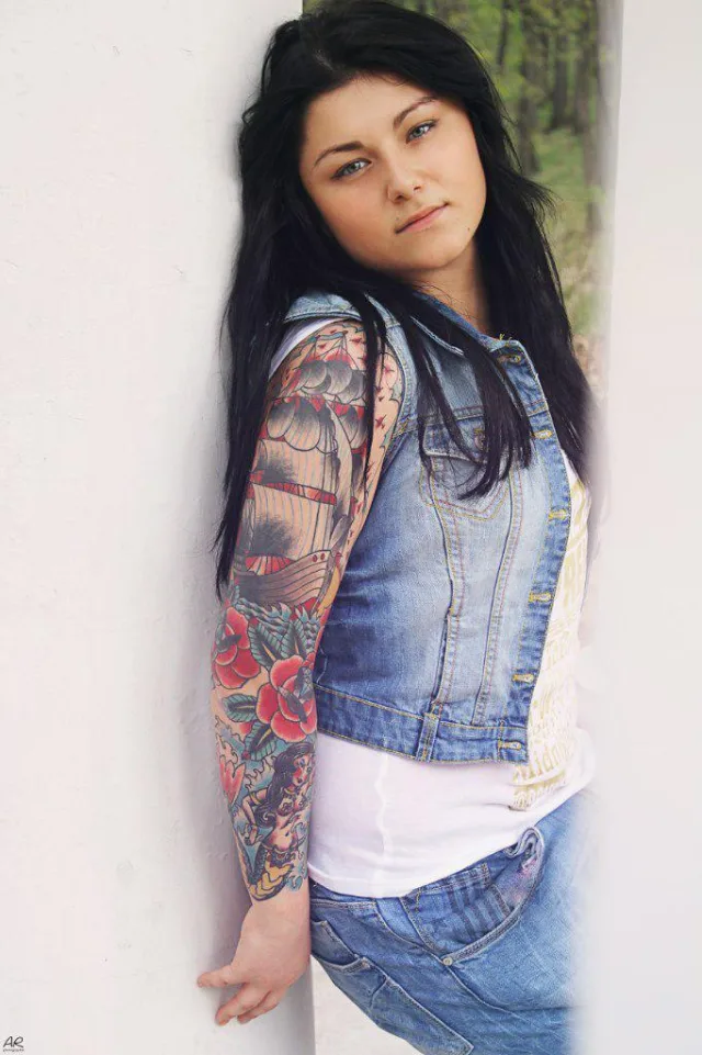 Участница конкурса tattoo Queen Мелания