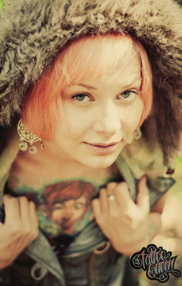Участница конкурса tattoo Queen Регеда Женя!